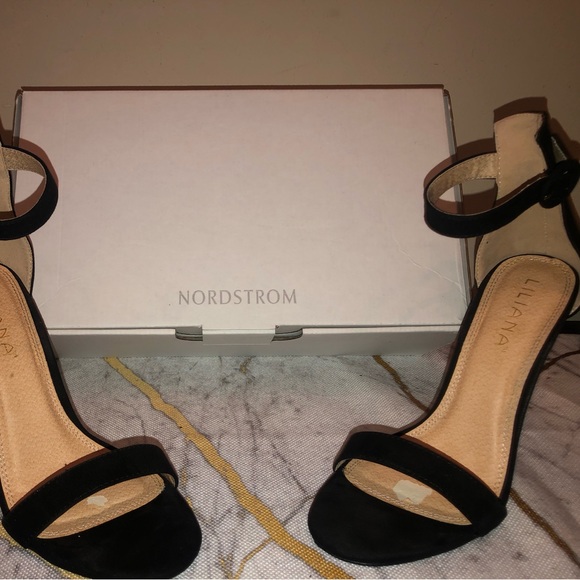 Nordstrom black suede heels with a dust cover for each shoe; sexy and classy - Picture 3 of 11